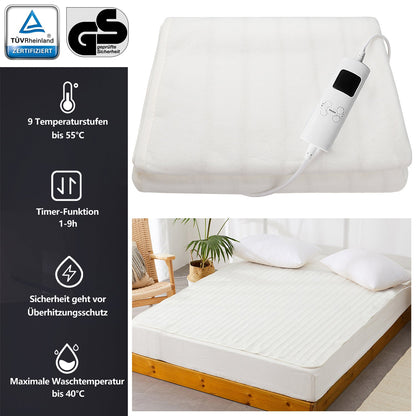 Hengda Wärmedecke 190x80 / 150x80cm Elektrische Heizdecke Wärmebett Überhitzungsschutz
