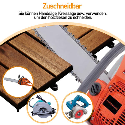 Hengda DIY-Holzböden für den Garten Terrassendielen Balkon dekorative Bodenbeläge