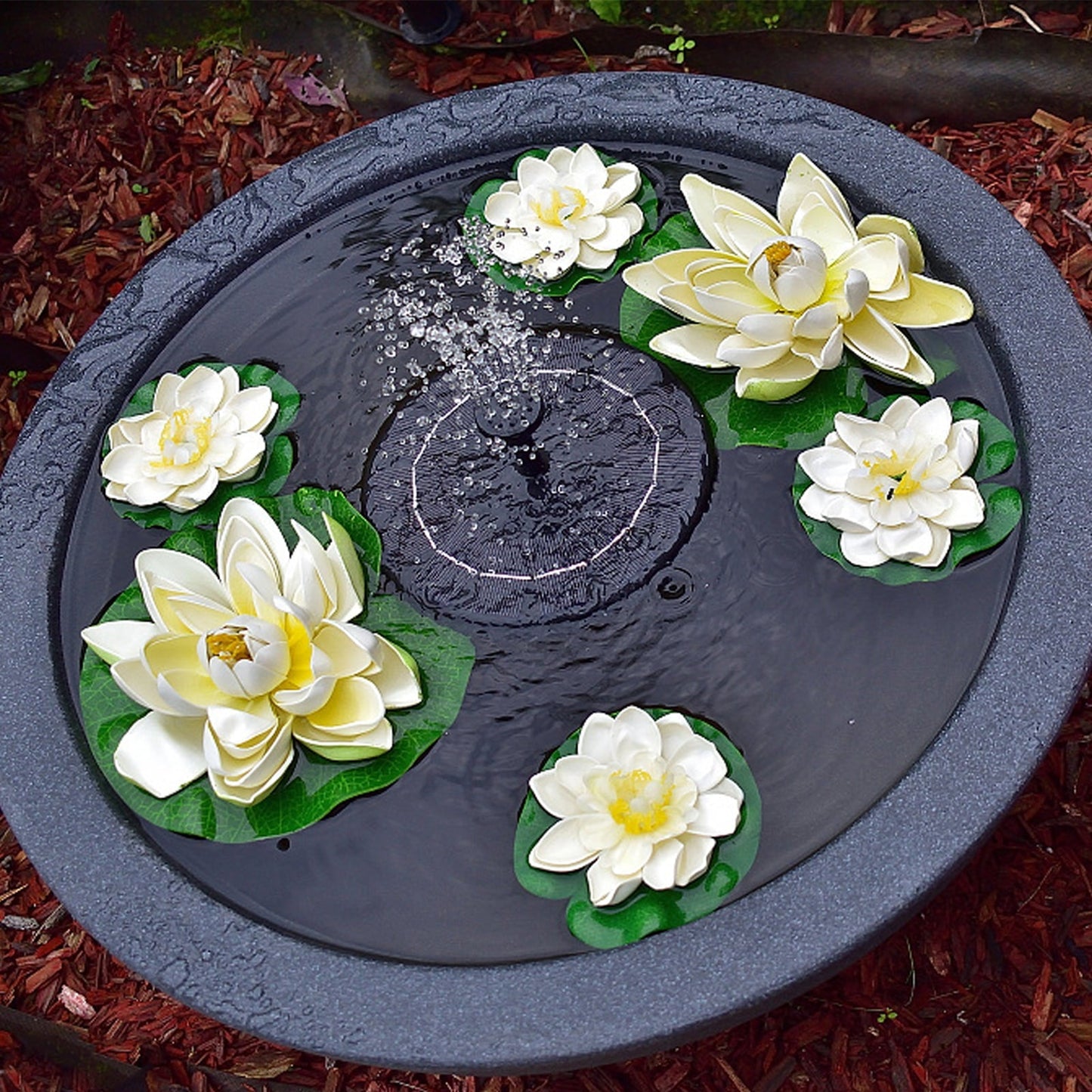 Hengda SolarPumpe solar springbrunnen Fontäne Teichpumpe Teich Wasserspiel 16cm kleiner