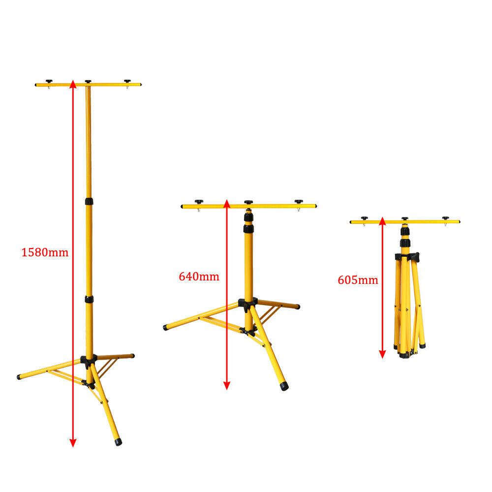 Hengda Baustrahler Stativ, Höhenverstellbarer LED Strahler stativ, tripod Flutlicht Ständer Höhenverstellung von 64 bis 158 cm