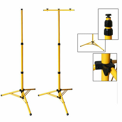 Hengda Baustrahler Stativ, Höhenverstellbarer LED Strahler stativ, tripod Flutlicht Ständer Höhenverstellung von 64 bis 158 cm
