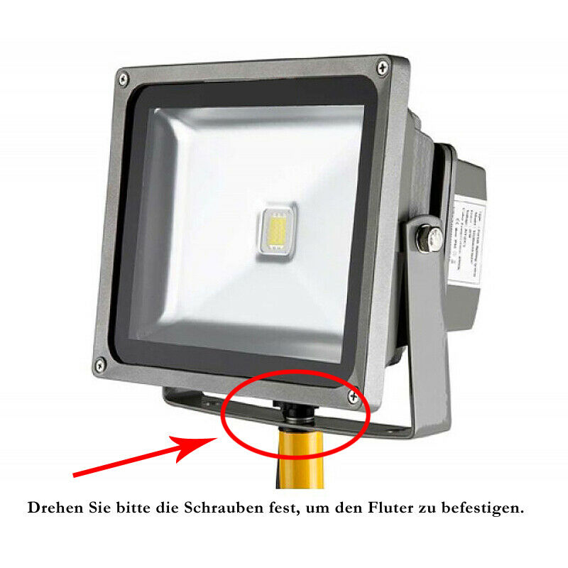 Hengda Baustrahler Stativ, Höhenverstellbarer LED Strahler stativ, tripod Flutlicht Ständer Höhenverstellung von 64 bis 158 cm