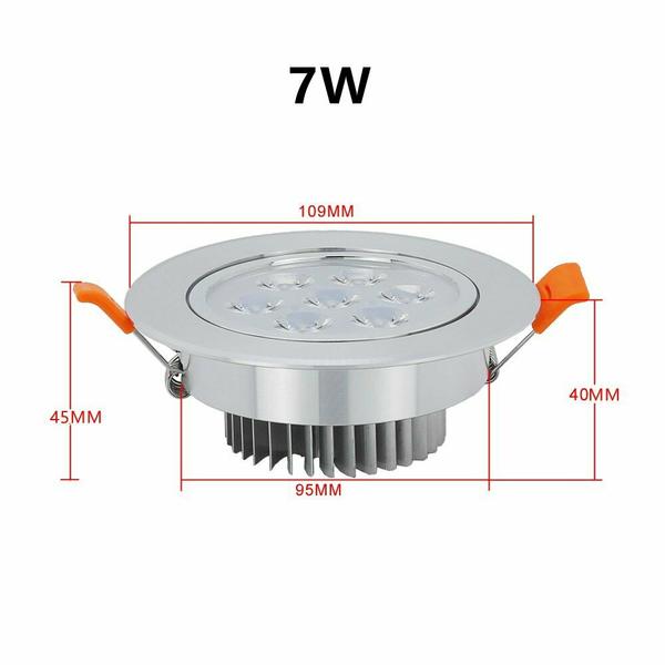 Hengda 3W/5W/7W LED Einbaustrahler Deckenstrahler Set