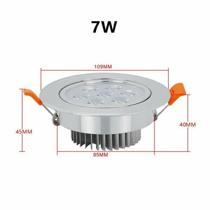 Hengda 3W/5W/7W LED Einbaustrahler Deckenstrahler Set