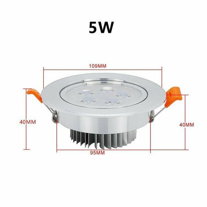 Hengda 3W/5W/7W Dimmbar Warmweiß/Dimmbar Kaltweiß led einbaustrahler
