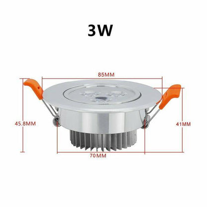 Hengda 3W/5W/7W Dimmbar Warmweiß/Dimmbar Kaltweiß led einbaustrahler